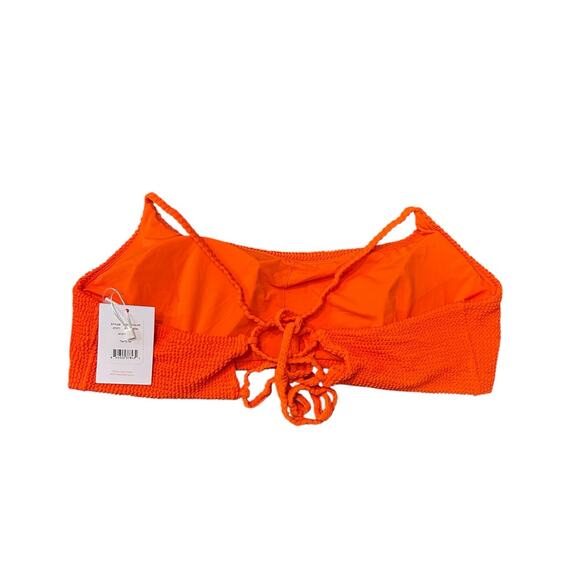 Andie Swim The Fiji Bikini Top in Vermillion Orange XL NWT - Picture 3 of 5